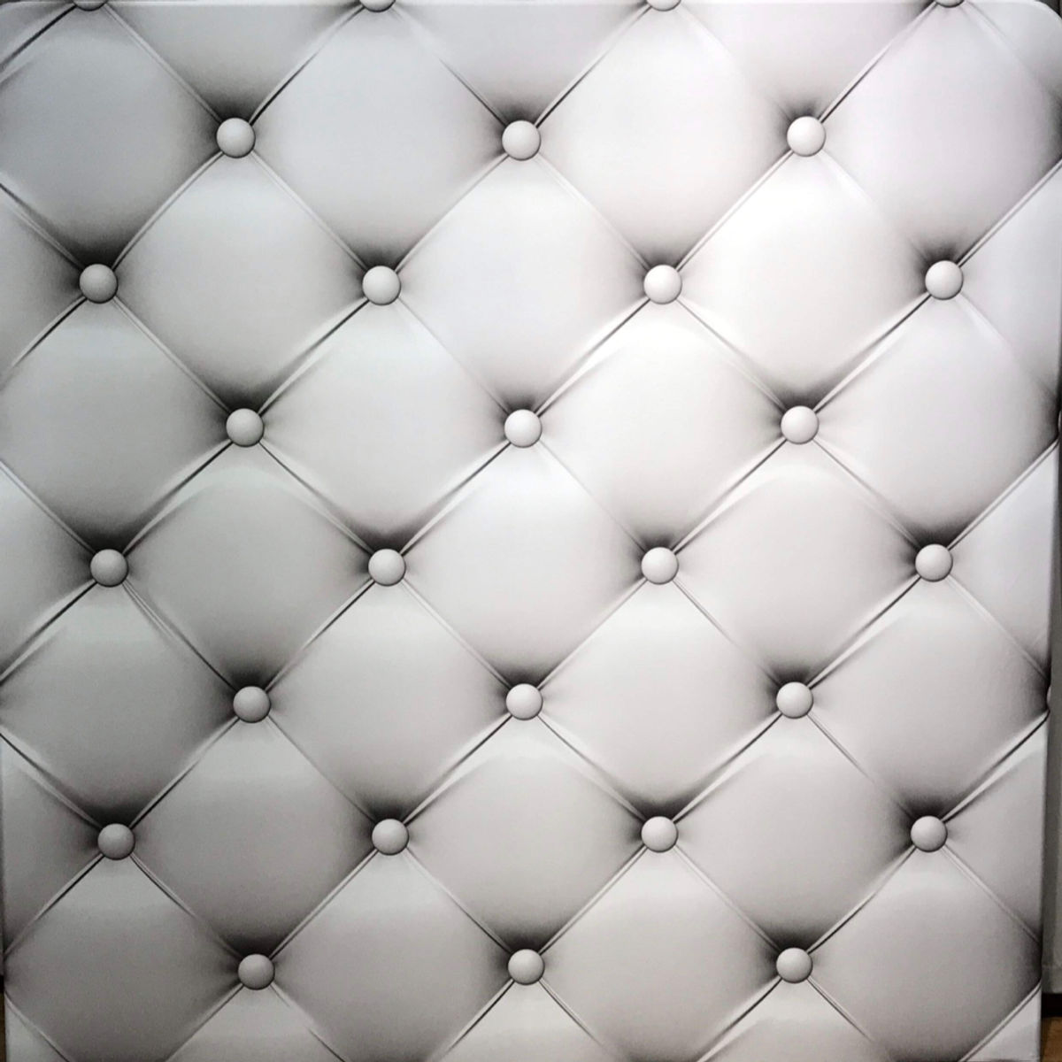 White Tufted photo booth backdrop